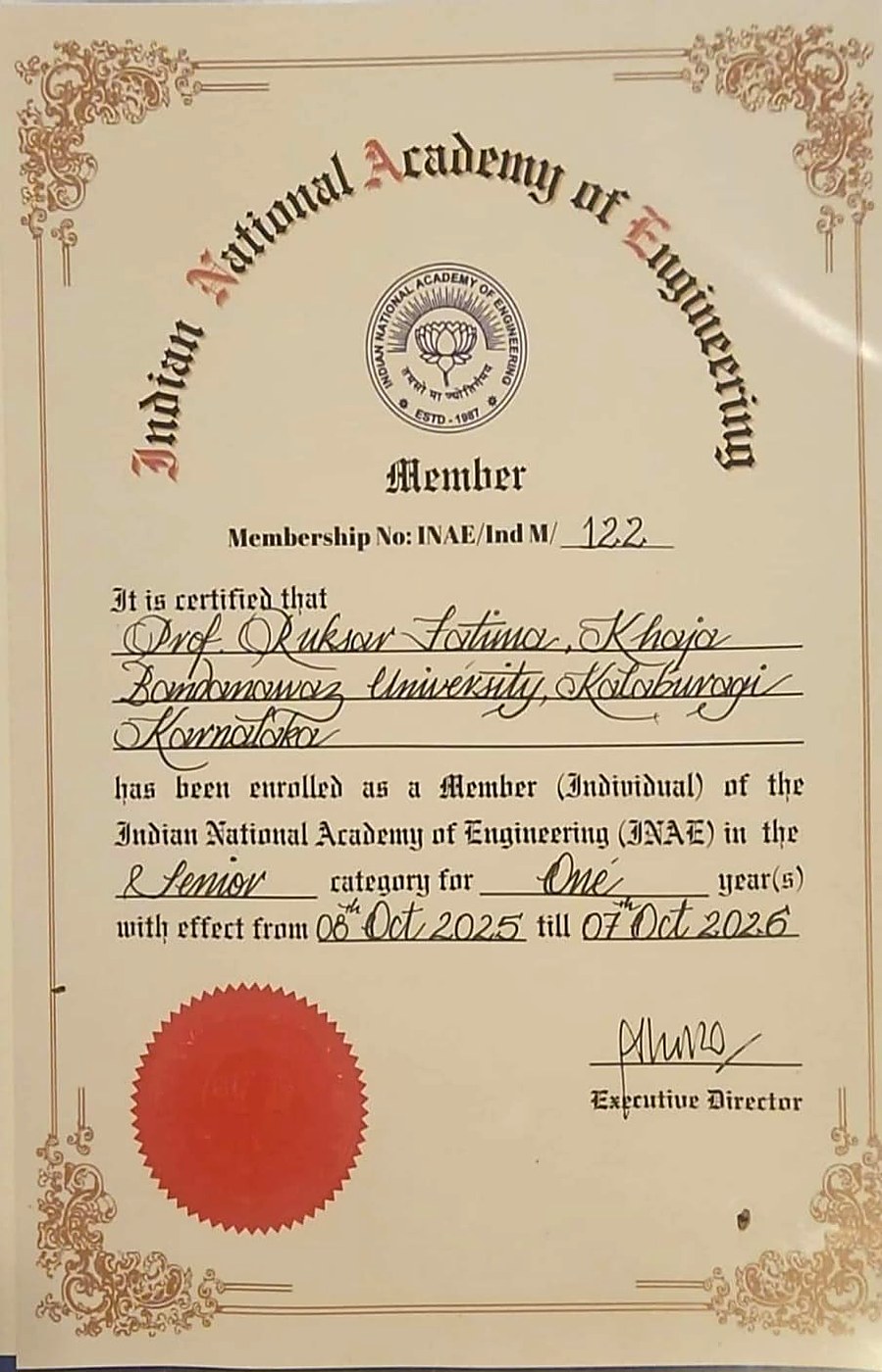 INAE Senior Member